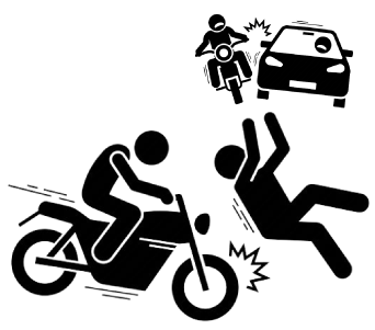 バイクの事故イメージ